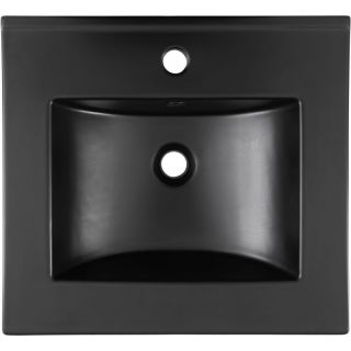 Раковина Aquanet Flat 329252 50 см чёрный матовый