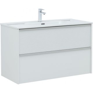 Тумба под раковину Aquanet Вита 330474 100 см белый матовый
