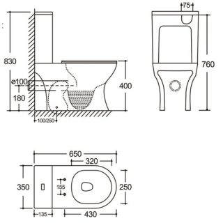 Унитаз-компакт Aquanet Roll 3.0 Tornado 348009 белый