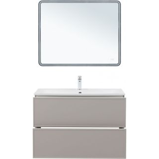 Тумба под раковину Aquanet Арт 343969 100 см бежевый