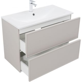 Тумба под раковину Aquanet Арт 343968 90 см бежевый