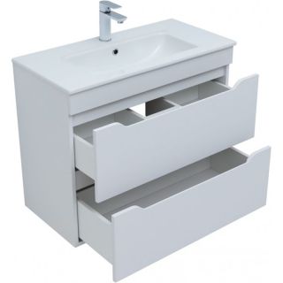 Тумба под раковину Aquanet Практика 330459 80 см белый матовый