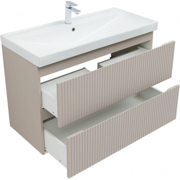 Тумба под раковину Aquanet Джейн 343978 90 см бежевый