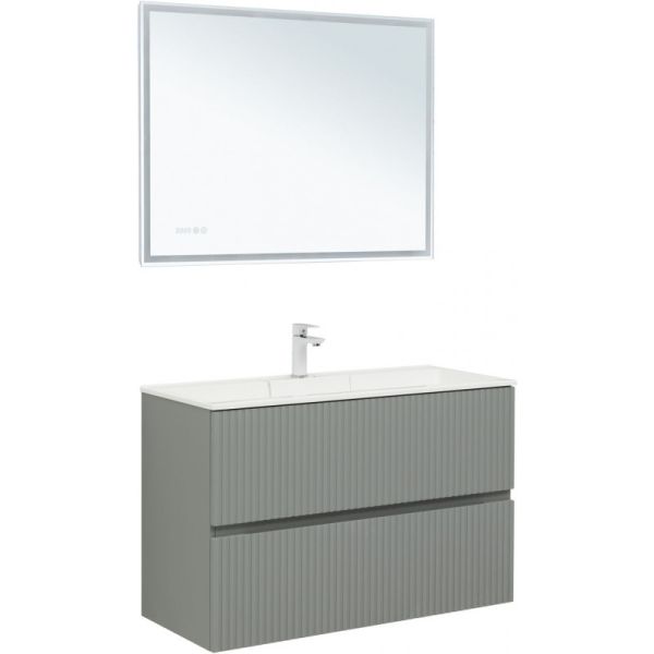 Тумба под раковину Aquanet Джейн 313320 100 см мисти грин
