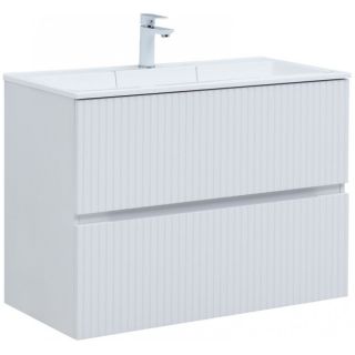 Тумба под раковину Aquanet Джейн 313287 90 см белый матовый