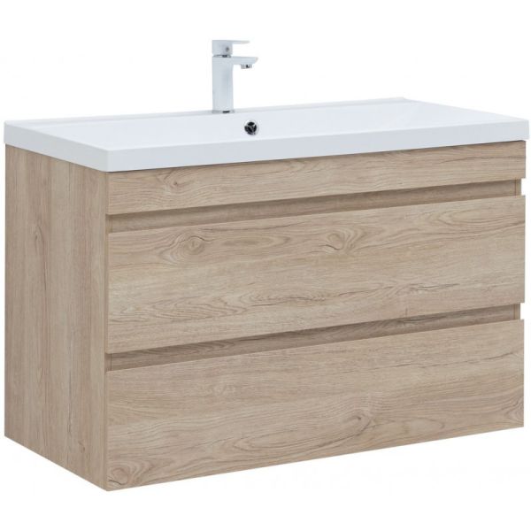 Тумба под раковину Aquanet Нота New 334200 100 см дуб светлый