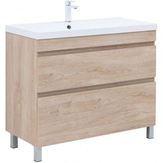 Тумба под раковину Aquanet Нота New 344149 100 см дуб светлый