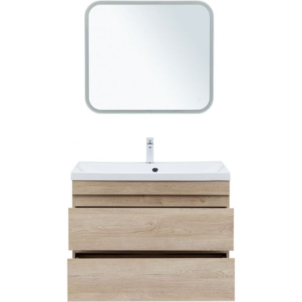 Тумба под раковину Aquanet Нота New 334199 90 см дуб светлый