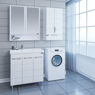 Пенал напольный Onika Модерн 406002 60см белый