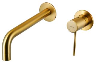 Встраиваемый смеситель для раковины Raiber Graceful RPG-004 золото матовое