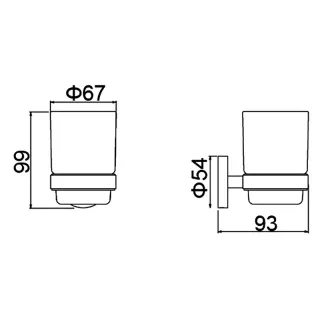 Стакан Timo Saona 13031/19 розовое золото