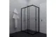 Душевой уголок Triton Вента Щ0000053749 120x80 см профиль чёрный стекло прозрачное