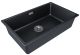 Мойка кухонная Paulmark Lumi LU74-BLM чёрный металлик