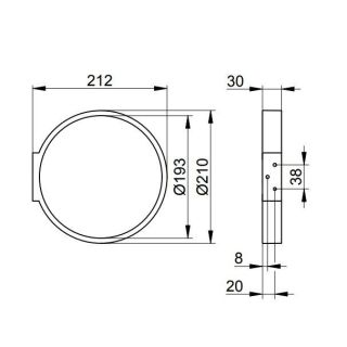 Держатель для полотенца Keuco Edition 30021010000 хром