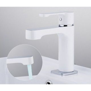 Смеситель для раковины Gappo G1002-8 белый/хром