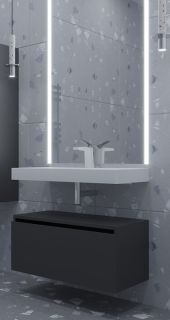 Ящик под столешницу Armadi Art Flat 80см антрацит матовый 897-080-A mat