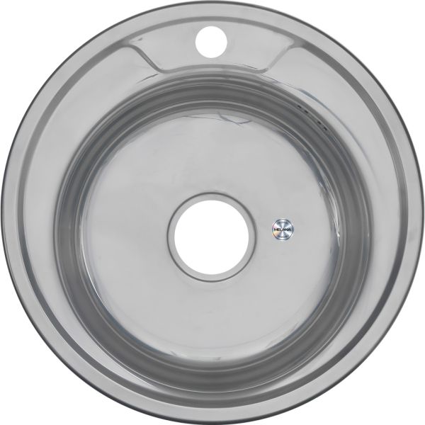 Мойка 490 N Melana 0,6/170 хром с сифоном (017N*16)