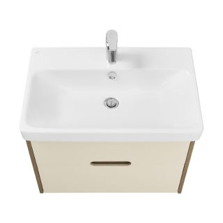 Тумба под раковину Акватон Оливия 70см бежевый/дуб веллингтон 1A254301OLVG0