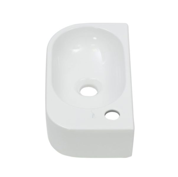 Подвесная раковина Melana 78204L-805 40см левая белый