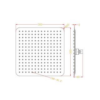 Верхний душ Rav Slezak KS0004 хром