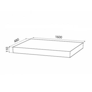 Столешница Velvex Unit 160, графит