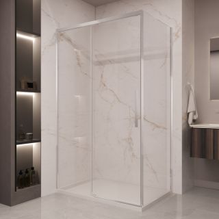 Душевой уголок Vincea Stella VSR-1ST1014CL, 1400*1000, хром, стекло прозрачное