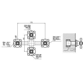 Смеситель для душа Rav Slezak Morava Retro MK186KSM бронза