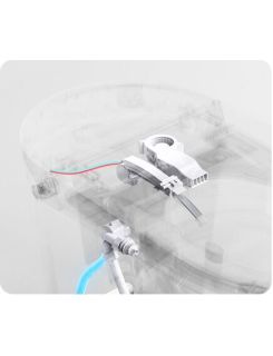 Электронный подвесной унитаз-биде TIMO TЕ-751B белый/черная панель