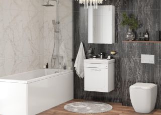 Шкаф-зеркало Onika Венеция 205843 58см белый