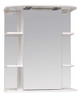 Шкаф-зеркало с подсветкой Onika Глория 206506 левый 65см белый