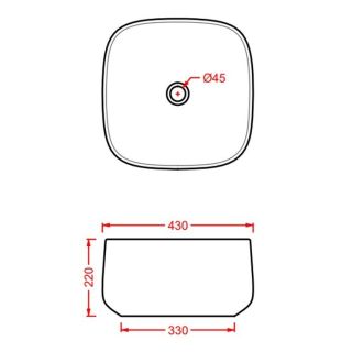 Раковина ArtCeram Cognac COL006 42 00 petrolio 43 см