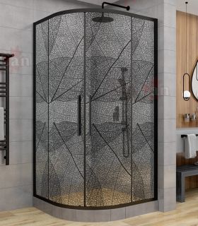 Душевой уголок AvaCan HB 90x90 см чёрный