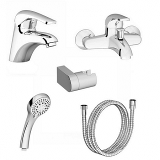 Комплект смесителей 5 в 1 Ravak Rosa 70508017, хром