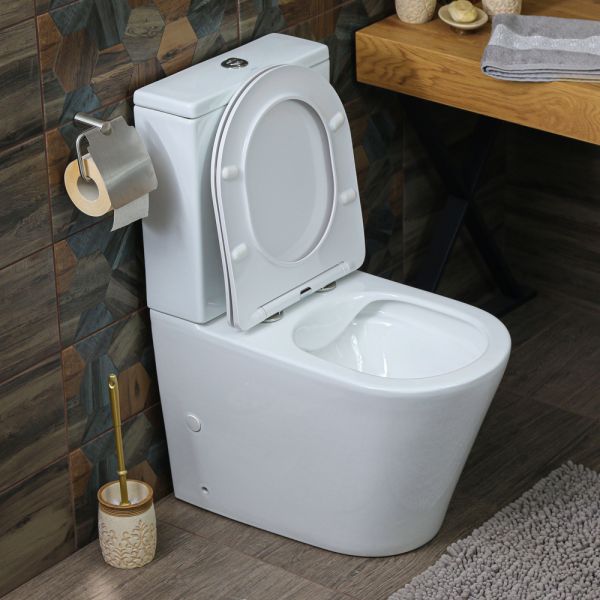 Унитаз-компакт Melana MLN-310307 безободковый белый