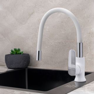 Смеситель для кухни РМС SL123W-016F-1 белый