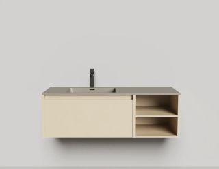 Подвесная тумба Salini Domino 27D112ONA 120см эмаль с открытой полкой Onda Plus