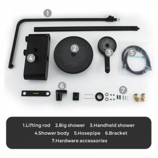 Душевая стойка Gappo G2495-2 чёрный