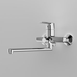 Смеситель Am.Pm GEM F90A90000 ванны и душа с длинным изливом