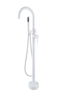 Смеситель для ванны/душа Orange Steel M99-336w напольный, белый