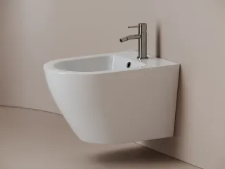 Подвесное биде Ceramicanova Whirl CN11008 белое