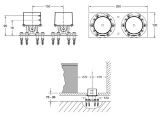 Скрытая монтажная часть Jacob Delafon Cleo 1889 E32993-NF