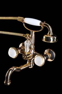 Смеситель для ванны Boheme Satine золото 293-ST