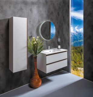 Пенал Armadi Art Capolda 120см белый + ручка дерево 849-120-WW