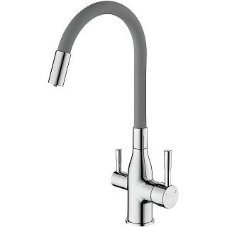 Смеситель для кухни Frap F4396 Хром Серый