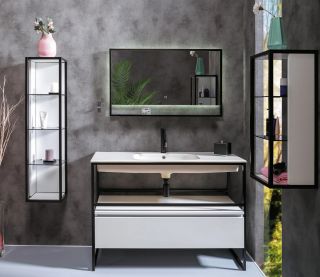 Консоль под раковину Armadi Art Loft 120см чёрный 893-120