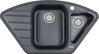 Мойка кухонная Paulmark Weise PM529050-BLM чёрный металлик