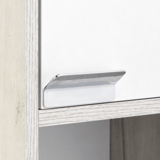 Шкаф Акватон Флай левый белый/дуб крафт 1A237903FAX1L