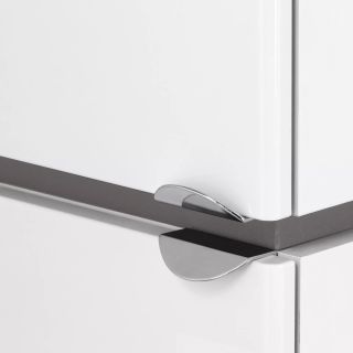 Шкаф-колонна Акватон Скай левый белый 1A238603SY01L