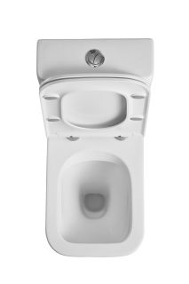 Унитаз-компакт DQ Berlin DT1437016 безободковый белый