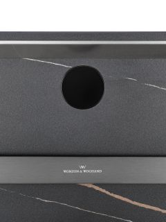 Полотенцесушитель электрический Wonzon & Woghand Stuttgart WW-A504-GM 43x80 см с каменной плитой чёрный мрамор/тёмный графит